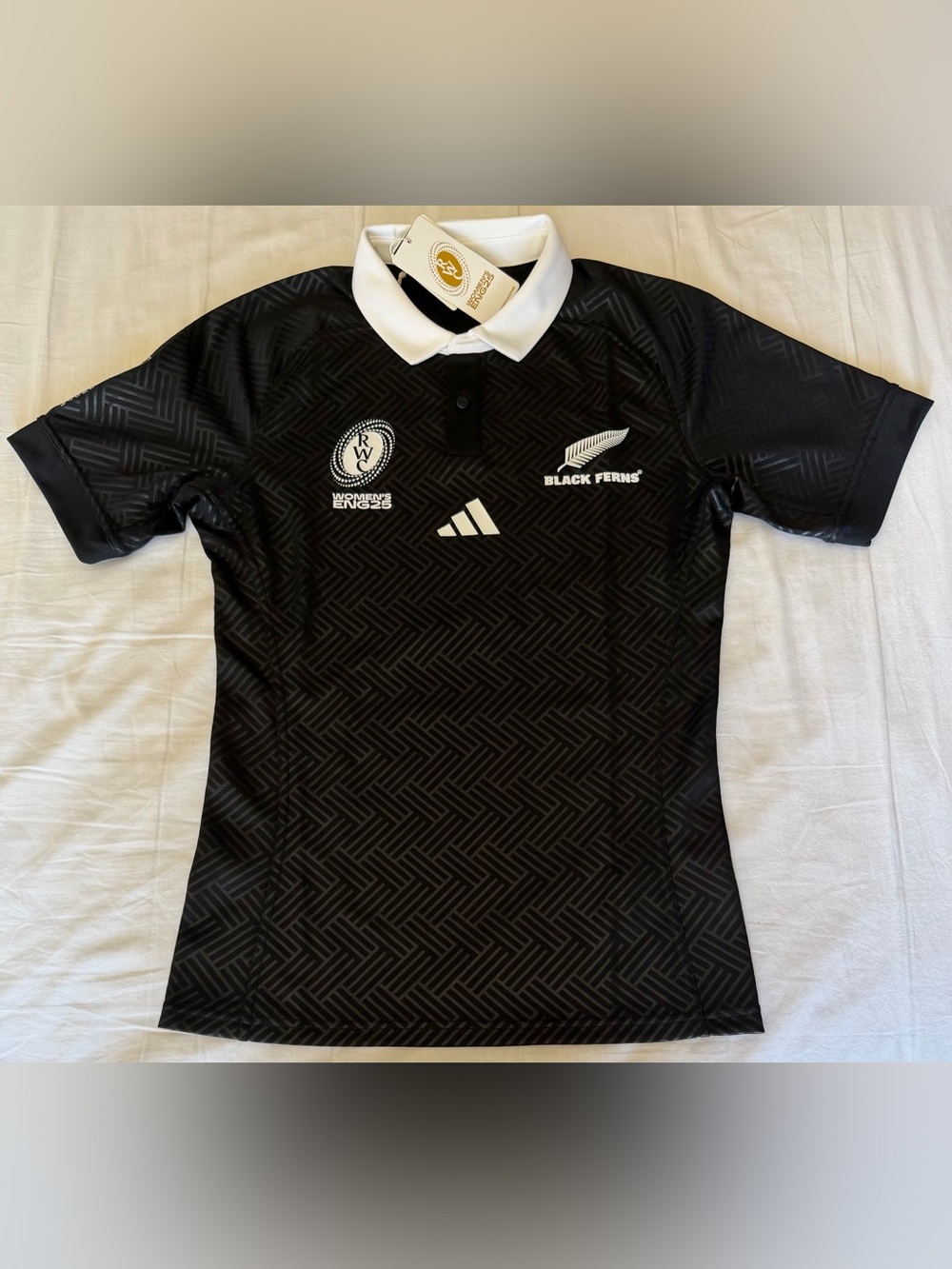 Adidas Black Ferns Rugby Jersey World Cup England 2025 JM6869 Men’s Sz: Small